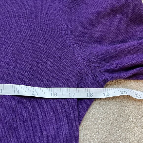 Ralph Lauren Rugby Cashmere Sweater Men Small Purple V Neck Preppy Academia - Picture 4 of 6